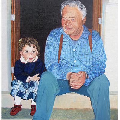 Alizée mimant son Papy Monmon